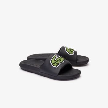 Lacoste Croco Synthetic Slides Pánské - Pantofle Černé | CZ-RWdZoQ